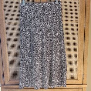 LOFT Abstract Animal Print Skirt